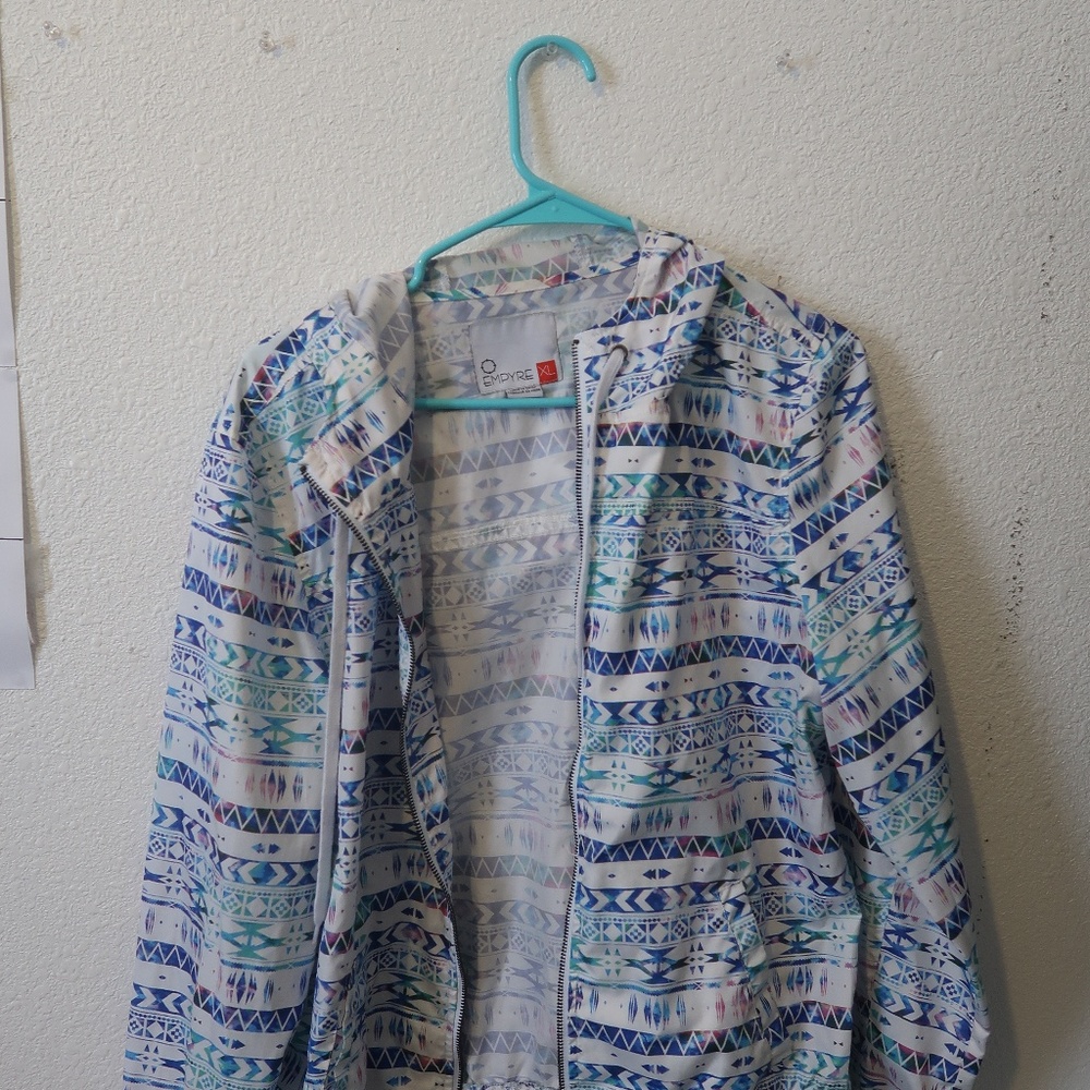 Emprye windbreaker colorful tribal print XL